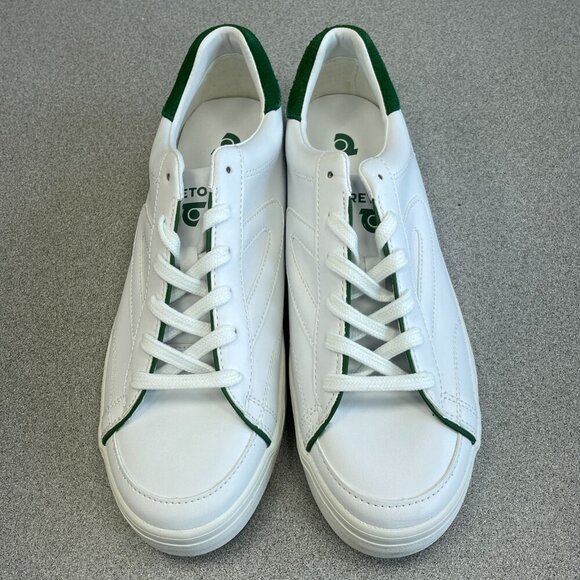 NEW Tretorn Swerve Men's Size 10 White & Green Sneakers Low top - Picture 2 of 8
